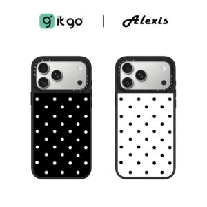 เคสดำกันกระแทก Alexis Cartoon ซ่อน MagSafe Polkadot ดีไซน์มินิมอล